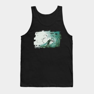 Texas Style Lone Surfer Tank Top